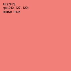 #F27F78 - Brink Pink Color Image