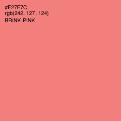 #F27F7C - Brink Pink Color Image