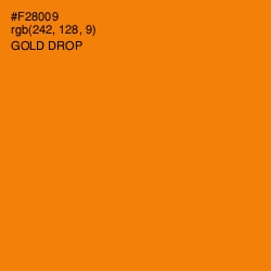 #F28009 - Gold Drop Color Image