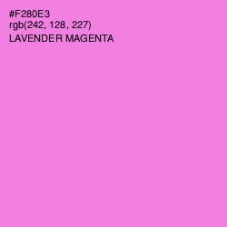 #F280E3 - Lavender Magenta Color Image