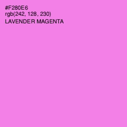 #F280E6 - Lavender Magenta Color Image