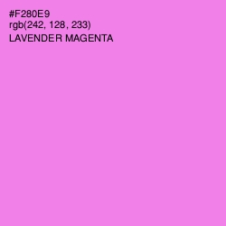 #F280E9 - Lavender Magenta Color Image