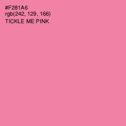 #F281A6 - Tickle Me Pink Color Image