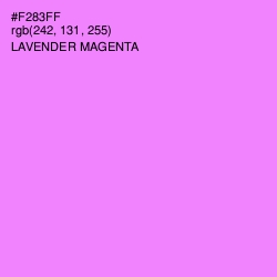 #F283FF - Lavender Magenta Color Image