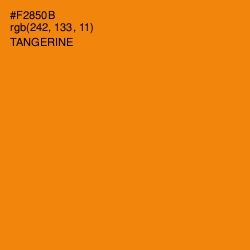 #F2850B - Tangerine Color Image