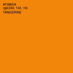 #F2860A - Tangerine Color Image