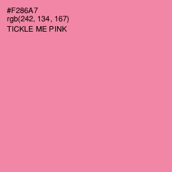 #F286A7 - Tickle Me Pink Color Image