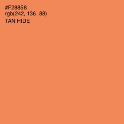 #F28858 - Tan Hide Color Image