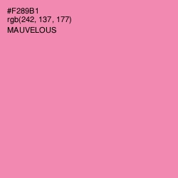 #F289B1 - Mauvelous Color Image