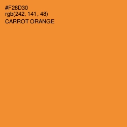 #F28D30 - Carrot Orange Color Image