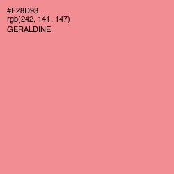 #F28D93 - Geraldine Color Image