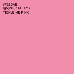 #F28DAB - Tickle Me Pink Color Image