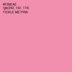 #F28EAE - Tickle Me Pink Color Image