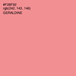 #F28F92 - Geraldine Color Image