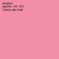 #F28FA7 - Tickle Me Pink Color Image