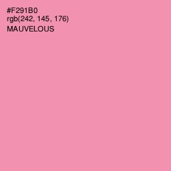 #F291B0 - Mauvelous Color Image