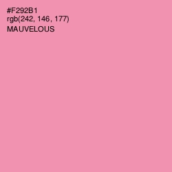 #F292B1 - Mauvelous Color Image