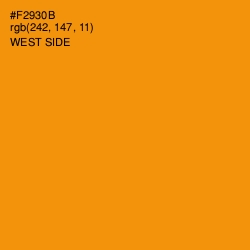 #F2930B - West Side Color Image