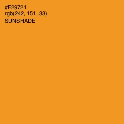 #F29721 - Sunshade Color Image