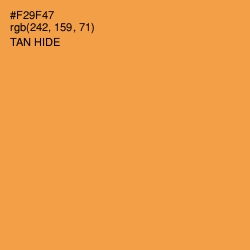 #F29F47 - Tan Hide Color Image