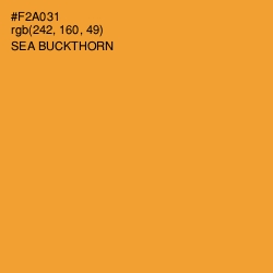 #F2A031 - Sea Buckthorn Color Image