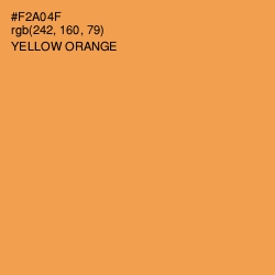 #F2A04F - Yellow Orange Color Image