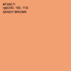 #F2A071 - Sandy brown Color Image