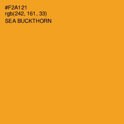 #F2A121 - Sea Buckthorn Color Image