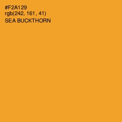 #F2A129 - Sea Buckthorn Color Image