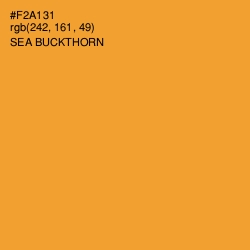 #F2A131 - Sea Buckthorn Color Image