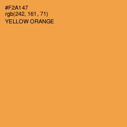 #F2A147 - Yellow Orange Color Image