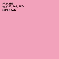 #F2A3BB - Sundown Color Image