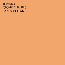 #F2A66C - Sandy brown Color Image