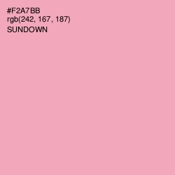 #F2A7BB - Sundown Color Image