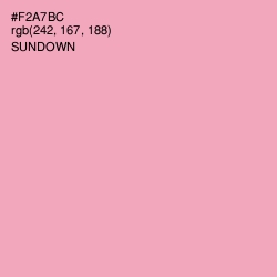 #F2A7BC - Sundown Color Image