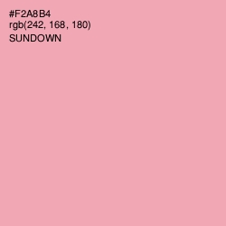 #F2A8B4 - Sundown Color Image
