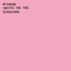 #F2A8BE - Sundown Color Image