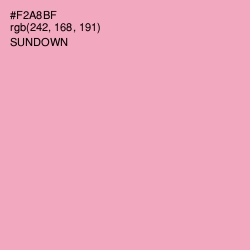 #F2A8BF - Sundown Color Image