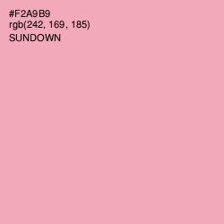 #F2A9B9 - Sundown Color Image