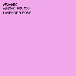 #F2A9EC - Lavender Rose Color Image