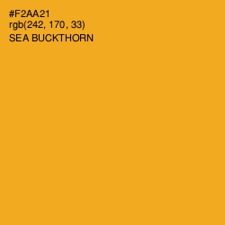 #F2AA21 - Sea Buckthorn Color Image