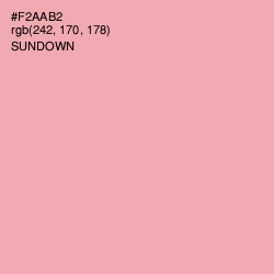 #F2AAB2 - Sundown Color Image