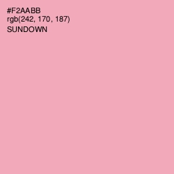 #F2AABB - Sundown Color Image