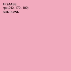 #F2AABE - Sundown Color Image