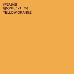 #F2AB4B - Yellow Orange Color Image