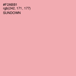 #F2ABB1 - Sundown Color Image