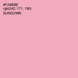 #F2ABBE - Sundown Color Image