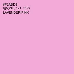 #F2ABD9 - Lavender Pink Color Image