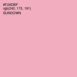 #F2ADBF - Sundown Color Image