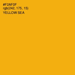 #F2AF0F - Yellow Sea Color Image